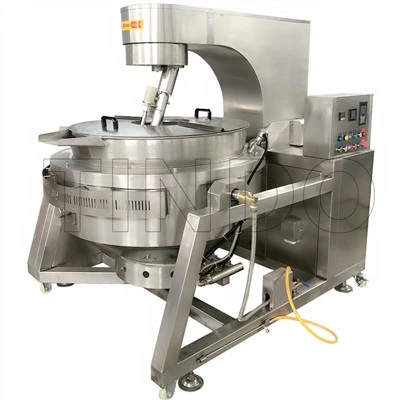 Gaz Chofaj lwil oliv Jacketed Cooking Mixer Kettle